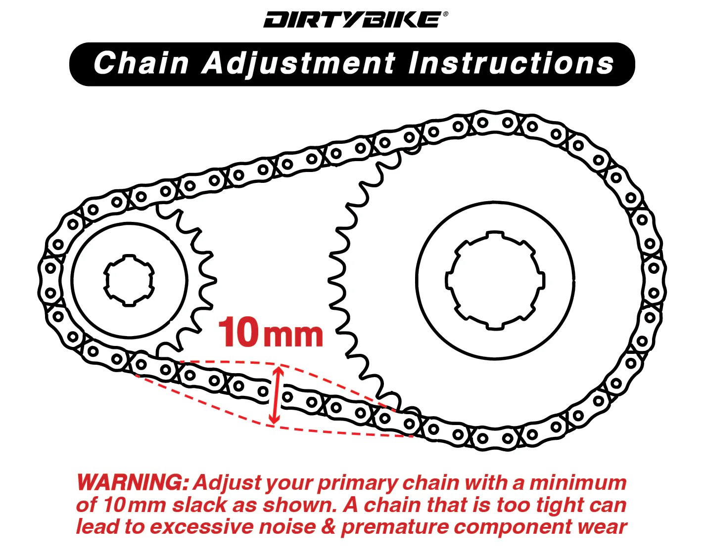 Primary Belt to Chain Conversion Kit | 219 | RK Sealed O-Ring | Surron Light Bee - Image 11