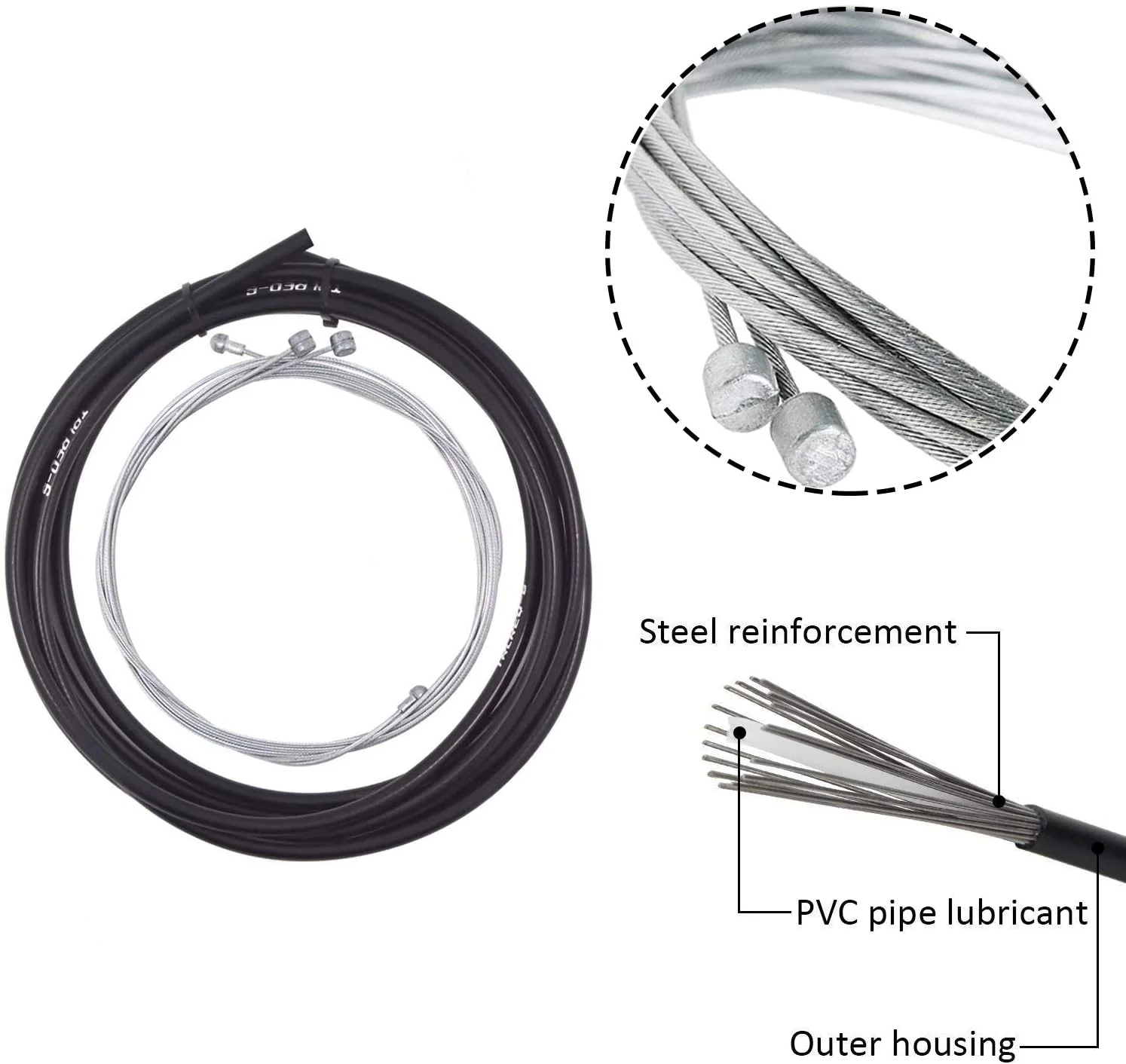 Bicycle Brake Cable Kit and Housing Set - Image 6