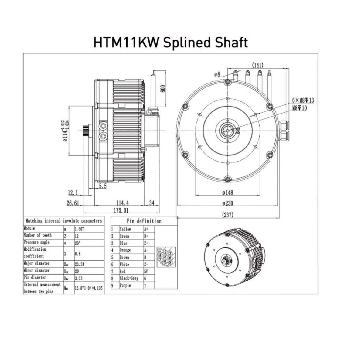 Golden Motor GMX Hypertorque 11KW Axial Flux Motor - Image 4